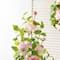 Glitzhome® 28" Pink Hydrangea, Peony & Cherry Blossom Picks, Set of 2
